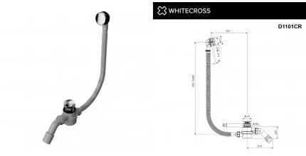Слив-перелив WHITECROSS ULTIMA (хром) D1101CR · New Trendy, D1101CR Слив-перелив WHITECROSS ULTIMA (хром) D1101CR · New Trendy, D1101CR