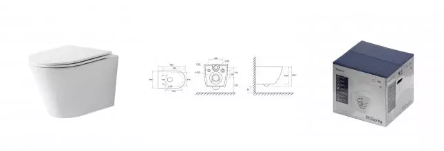 Унитаз подвесной TECEspring K 9700997 · TECE, 9700997