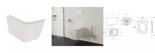Унитаз NATURAL RimOFF (безободковый) белый (сиденье в комплекте) X01984 · Ravak, X01984